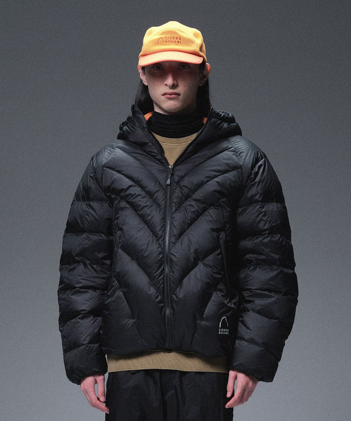 시에라디자인(SIERRA DESIGNS) 칼(CAL) 구스다운 후드자켓 BLACK