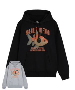 아쿠아틱 에러 골드피쉬 오버핏 후디 (2color)