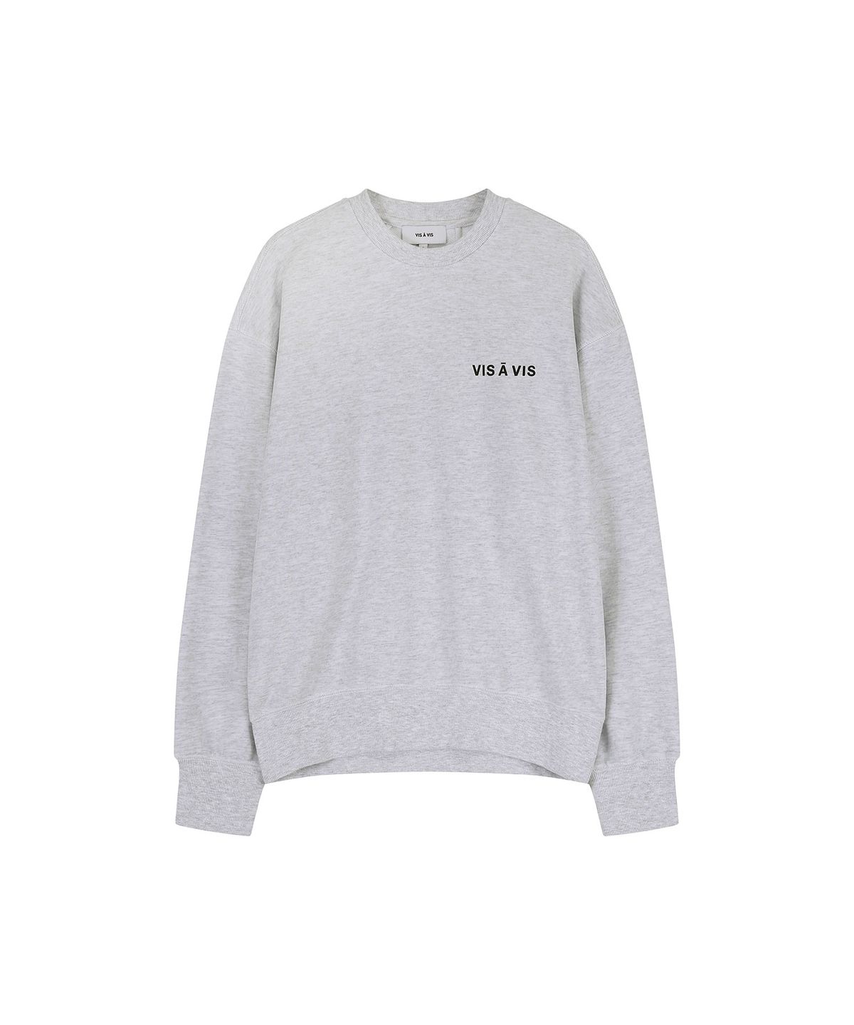 비자비(VIS A VIS) LOGO SWEATSHIRT (L.T GRAY MELANGE)