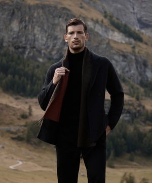 (M) 발투르 울 더블 재킷 [벨루가 차콜]