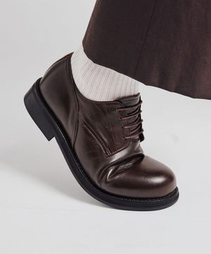 [NERDKING X SIXFT] NOIR FOLD HORSEHIDE DERBY (BROWN)