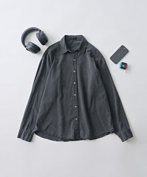 피그먼트 댄디 옥스포드 셔츠 (차콜)