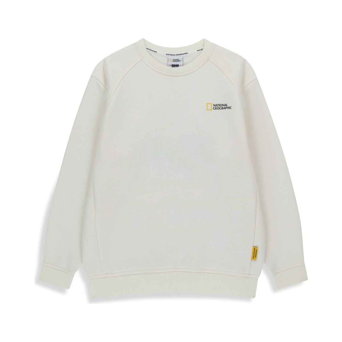 내셔널지오그래픽 키즈(NATIONAL GEOGRAPHIC KIDS) K254USW940 시즌 백그래픽 맨투맨 (융기모) CREAM
