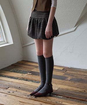 미엘 울체크 벌룬 팬츠 스커트_Mie Balloon Skirt