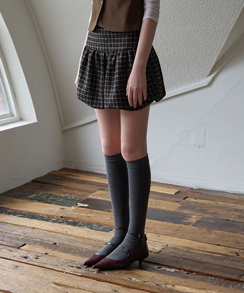 미엘 울체크 벌룬 팬츠 스커트_Mie Balloon Skirt