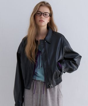 리쎄 PU레더 블루종_Lisse Blouson_2colors