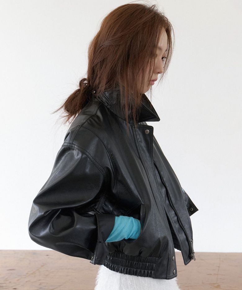 리쎄 PU레더 블루종_Lisse Blouson_2colors