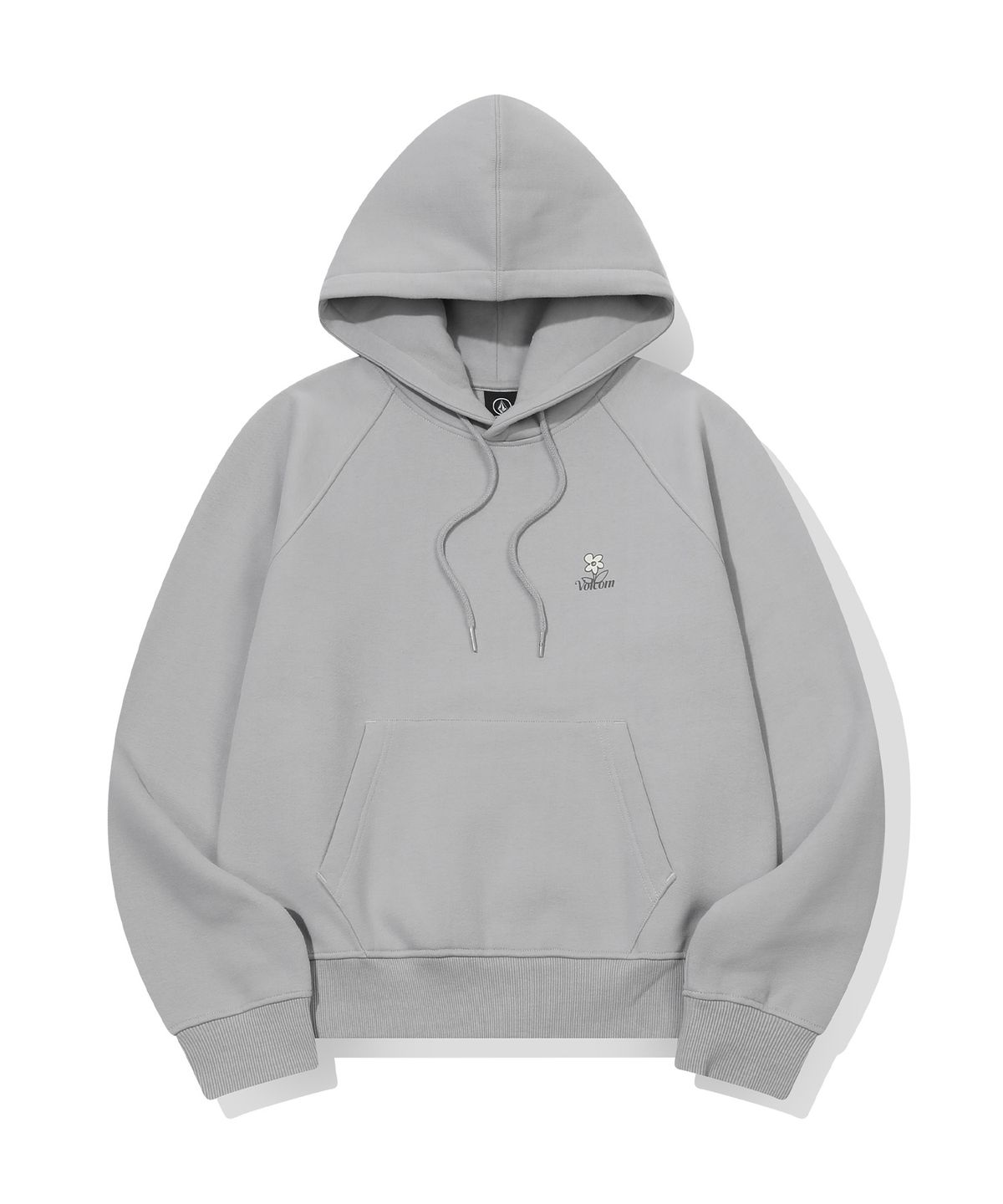 볼컴(VOLCOM) 우먼즈 플라워 기모 후드(라이트 그레이)