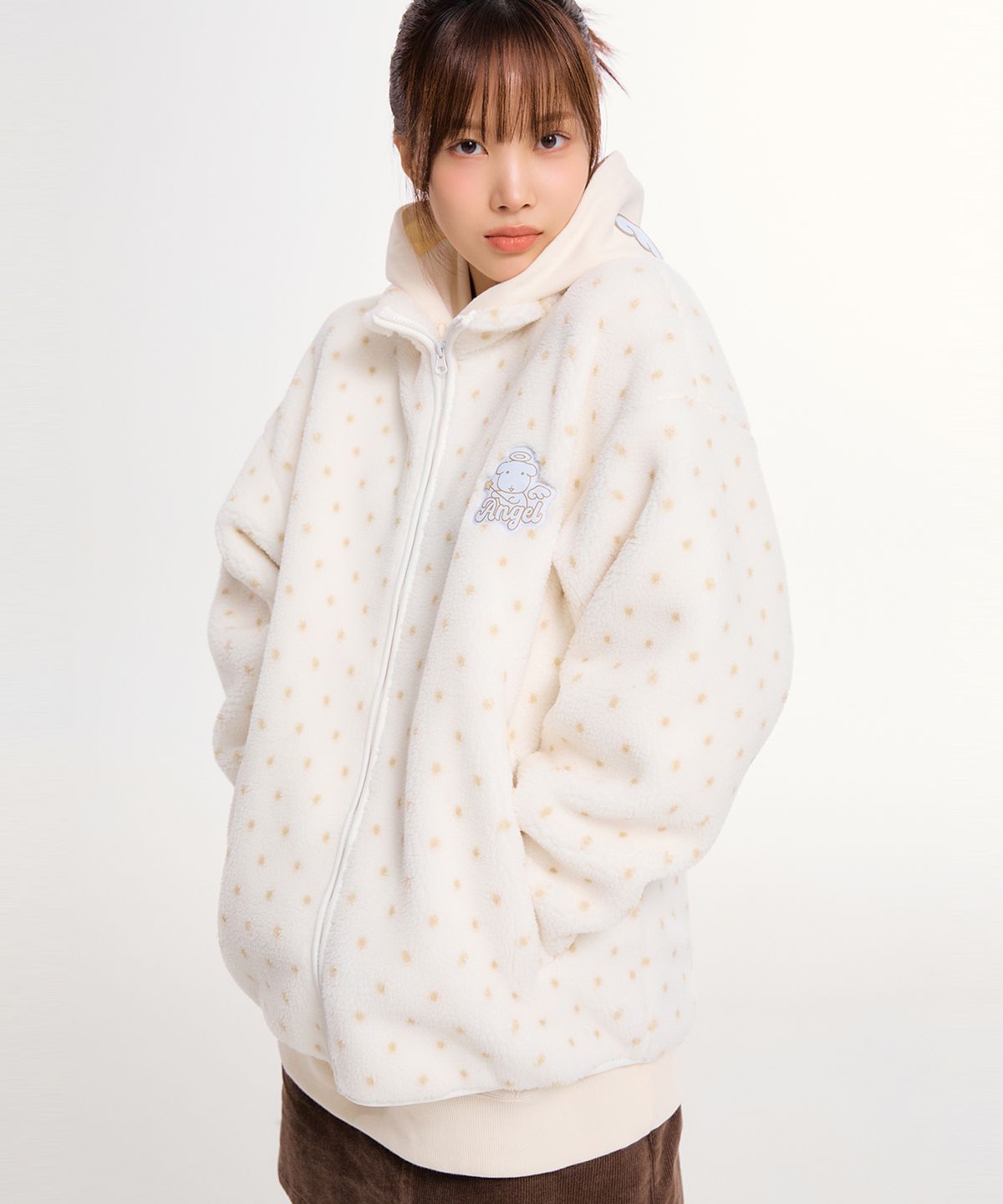 스파오(SPAO) [가나디] 천사와 악마 덤블 플리스(WHITE)_SPFZF4VU02