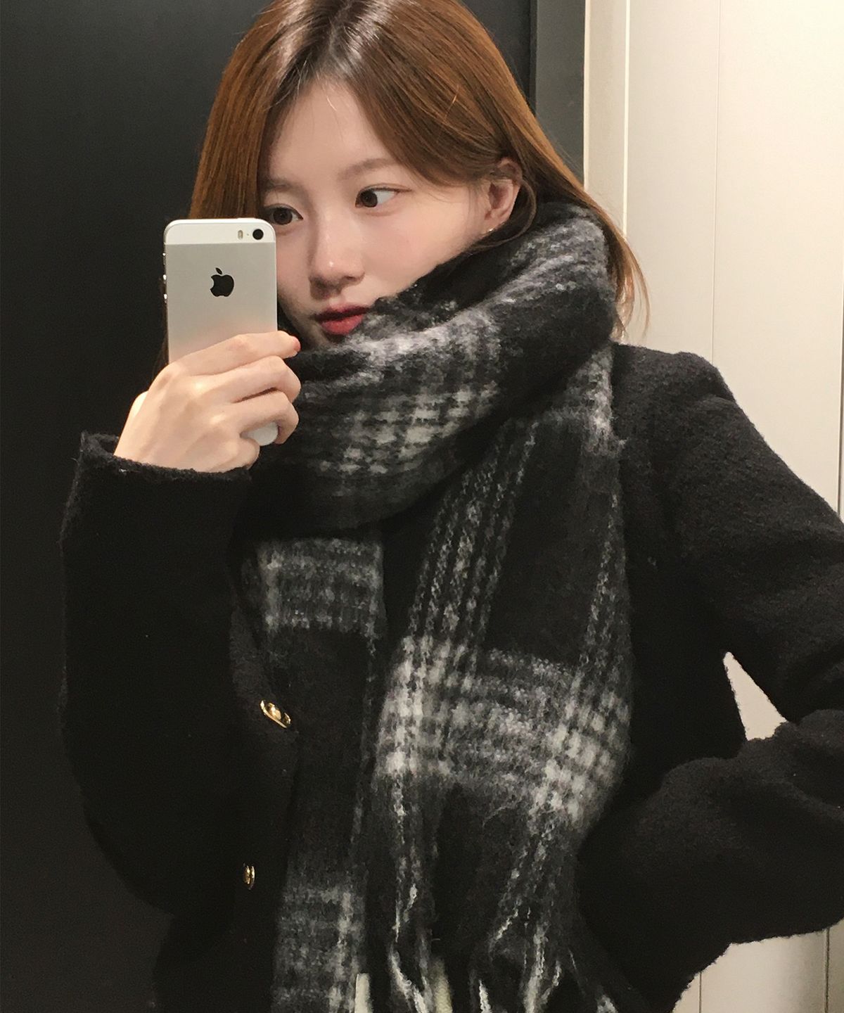 알리스(ALYSS) 브러쉬드 와이드 머플러 [3COLOR]