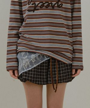 뮈르 레터링 랩스커트_Mur Wrap Skirt