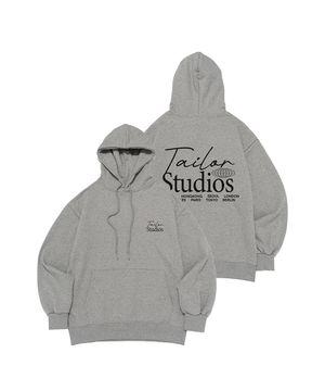 월드 시티 백포인트 후드티 (멜란지)