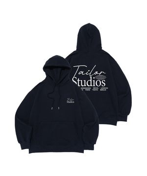 월드 시티 백포인트 후드티 (네이비)