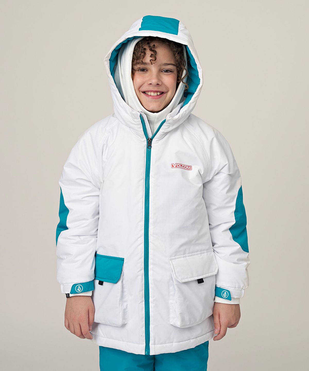볼컴 키즈(VOLCOM KIDS) 스키복 보드복 컬러블럭 패딩 D5W012