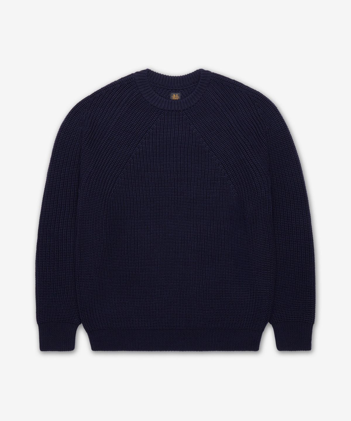 바토너(BATONER) 시그니처 크루넥 니트 - 네이비 / BN-25AW-10NAVY