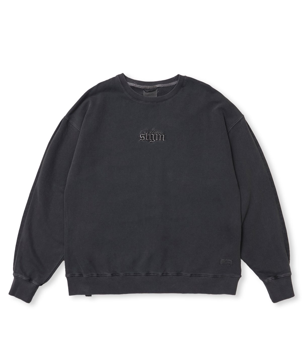 스티그마(STIGMA) PIGMENT ML CREWNECK CHACOAL