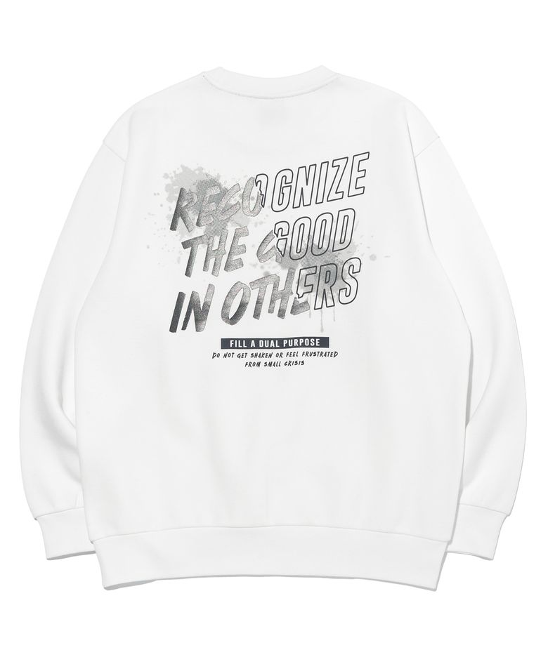 스트릿 그래피티 레터링 맨투맨 MP9TU940_OFF WHITE