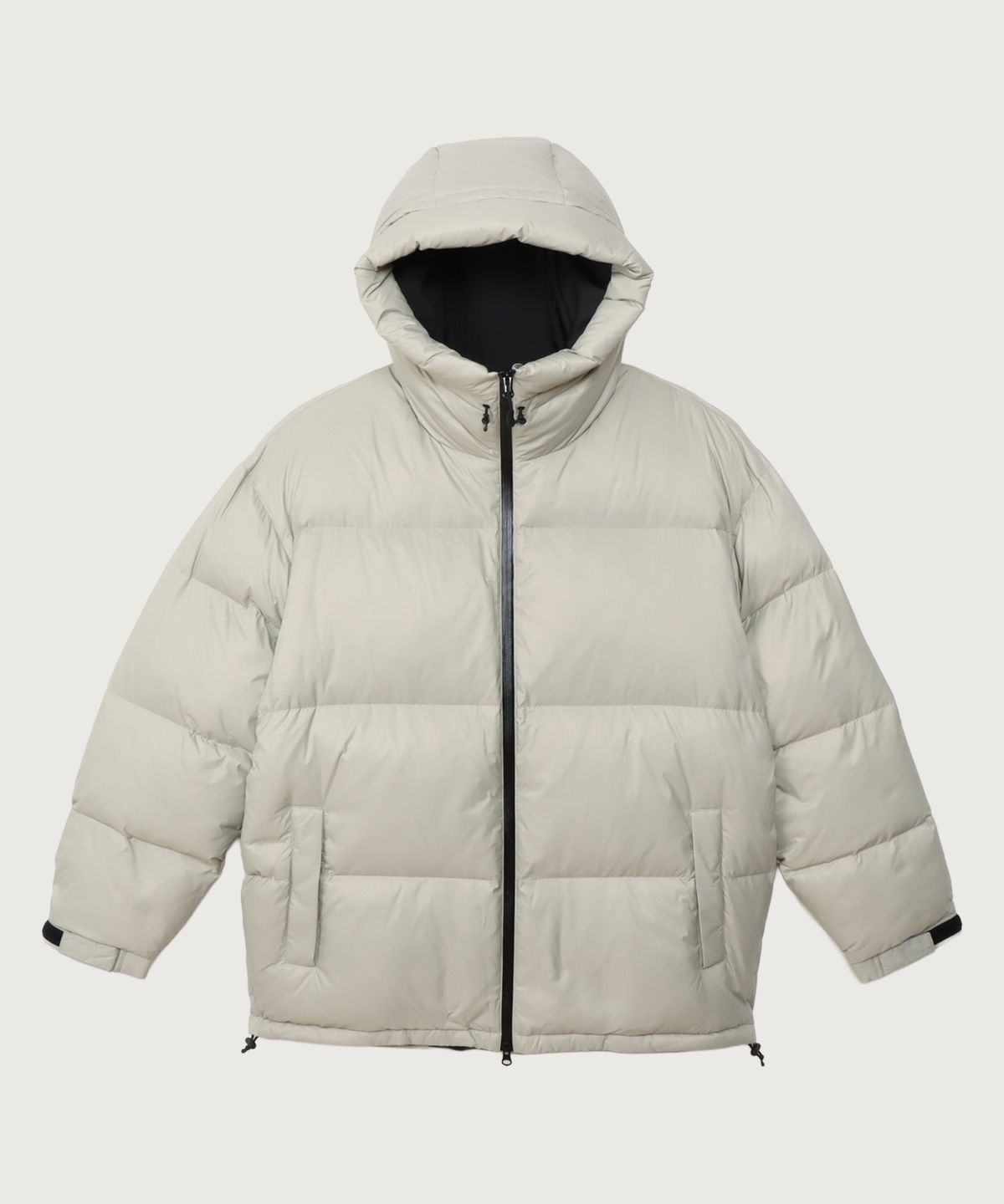 챔피온(CHAMPION) [Black Edition] 후드 푸퍼 다운 재킷 Khaki