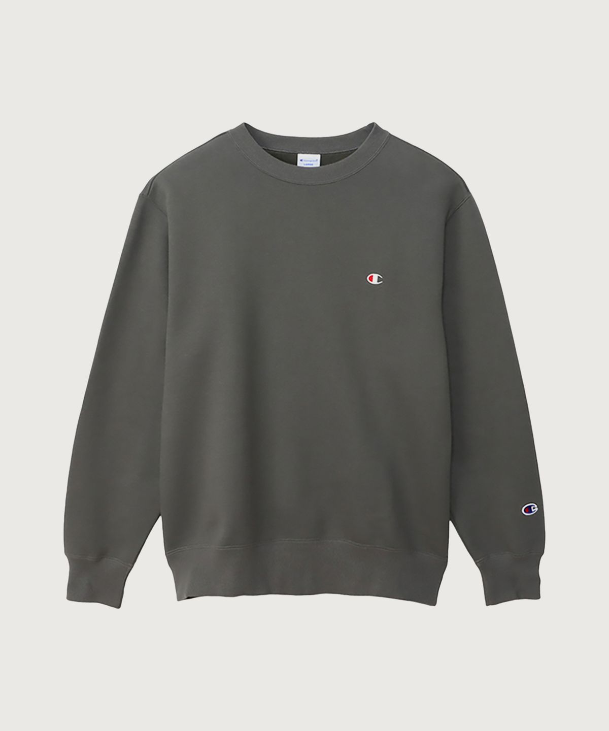 챔피온(CHAMPION) C로고 레귤러핏 크루넥 스웨트셔츠 Dark Grey