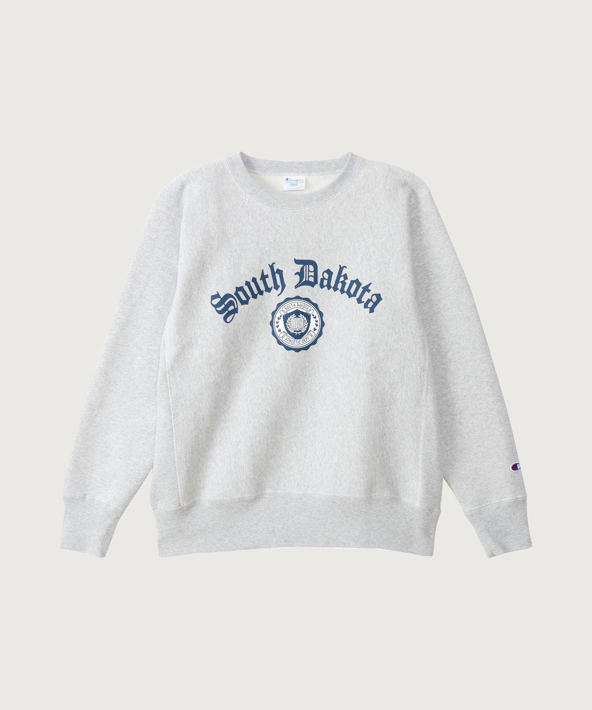 챔피온(CHAMPION) 리버스위브 블루택 루즈핏 시티 스웨트셔츠 Silver Grey