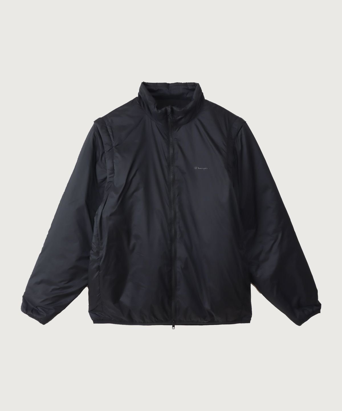 챔피온(CHAMPION) [Black Edition] 컨버터블 풀집업 재킷 Off Black