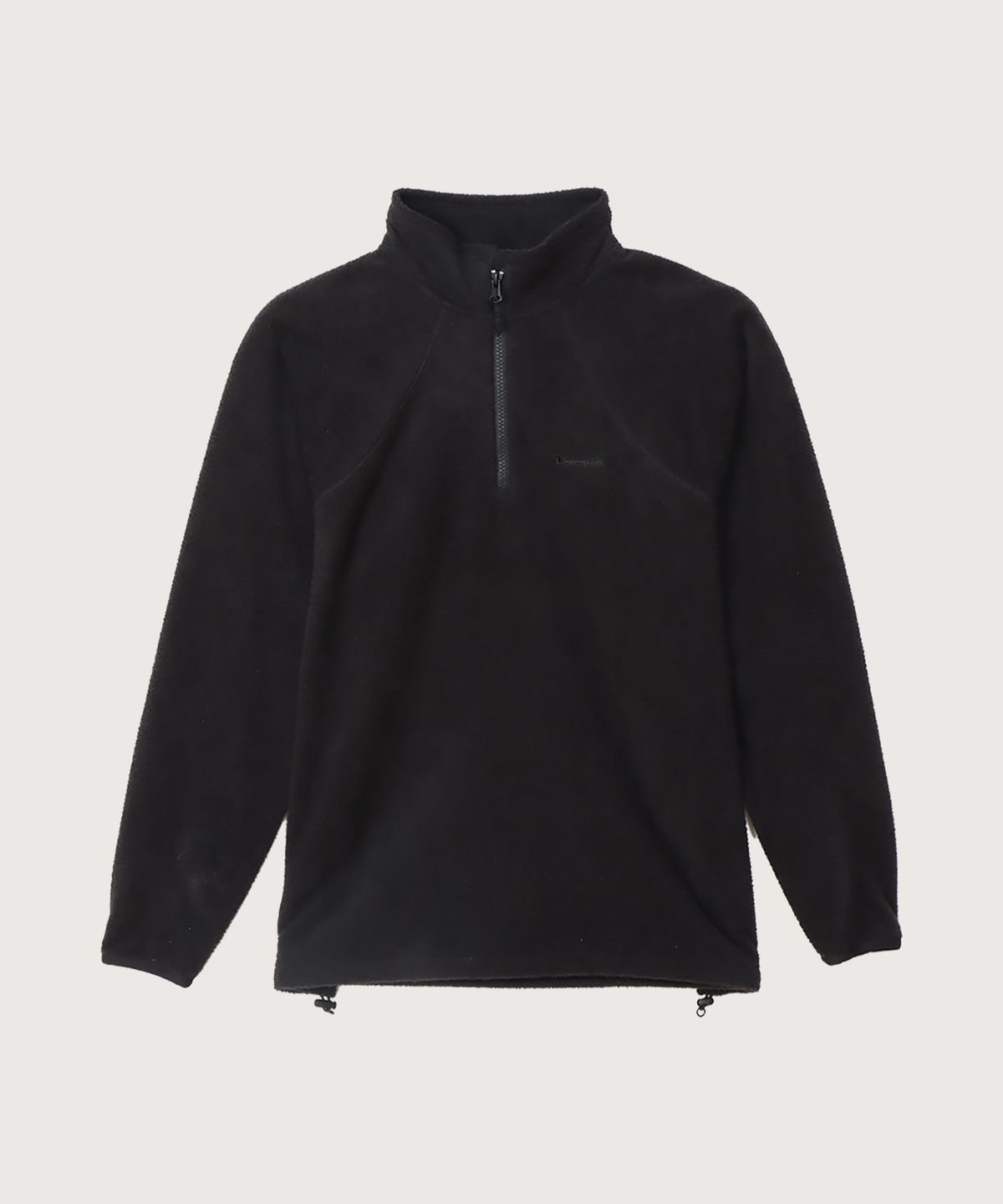 챔피온(CHAMPION) [Black Edition] 하프 집업 플리스 Off Black