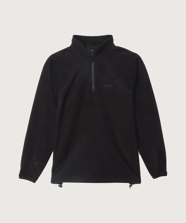 [Black Edition] 하프 집업 플리스 Off Black