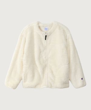 여성 플리스 집업 재킷 Off White