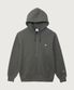 C로고 레귤러핏 후드 집업 Dark Grey