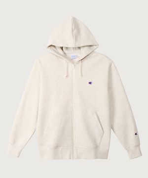 C로고 레귤러핏 후드 집업 Oatmeal