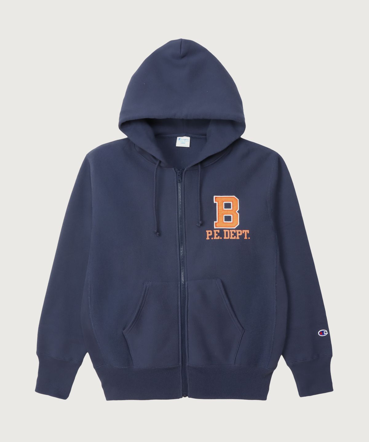 챔피온(CHAMPION) 리버스위브 블루택 루즈핏 시티 후드 집업 Dark Navy
