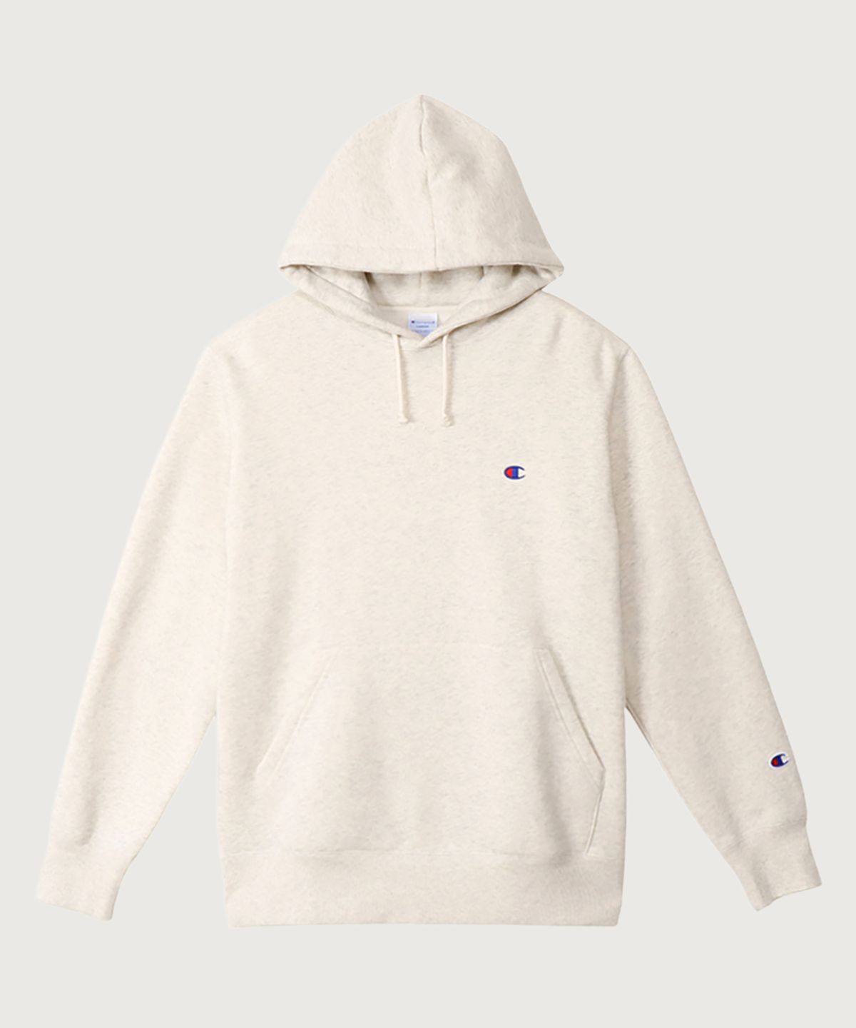 챔피온(CHAMPION) C로고 레귤러핏 후드 티셔츠 Oatmeal