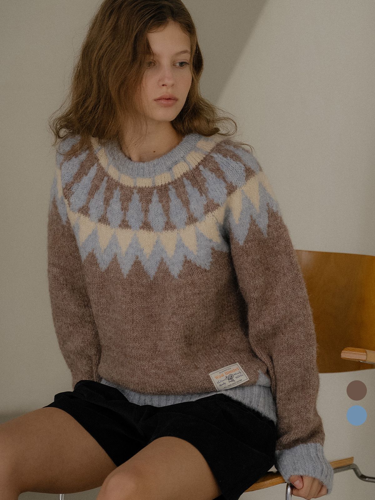 틸아이다이(TILL I DIE) Nordic wool blended round knit [TIWT02SW02]_2color
