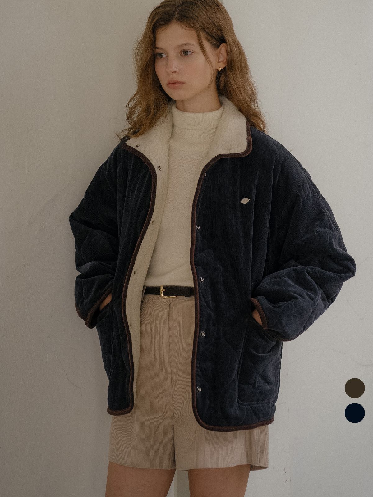 틸아이다이(TILL I DIE) High-neck dumble quilting jumper [TIWT02JP01]_2color