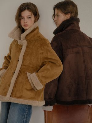 Half double wool shearling mustang [TIWT02MU01]_2color
