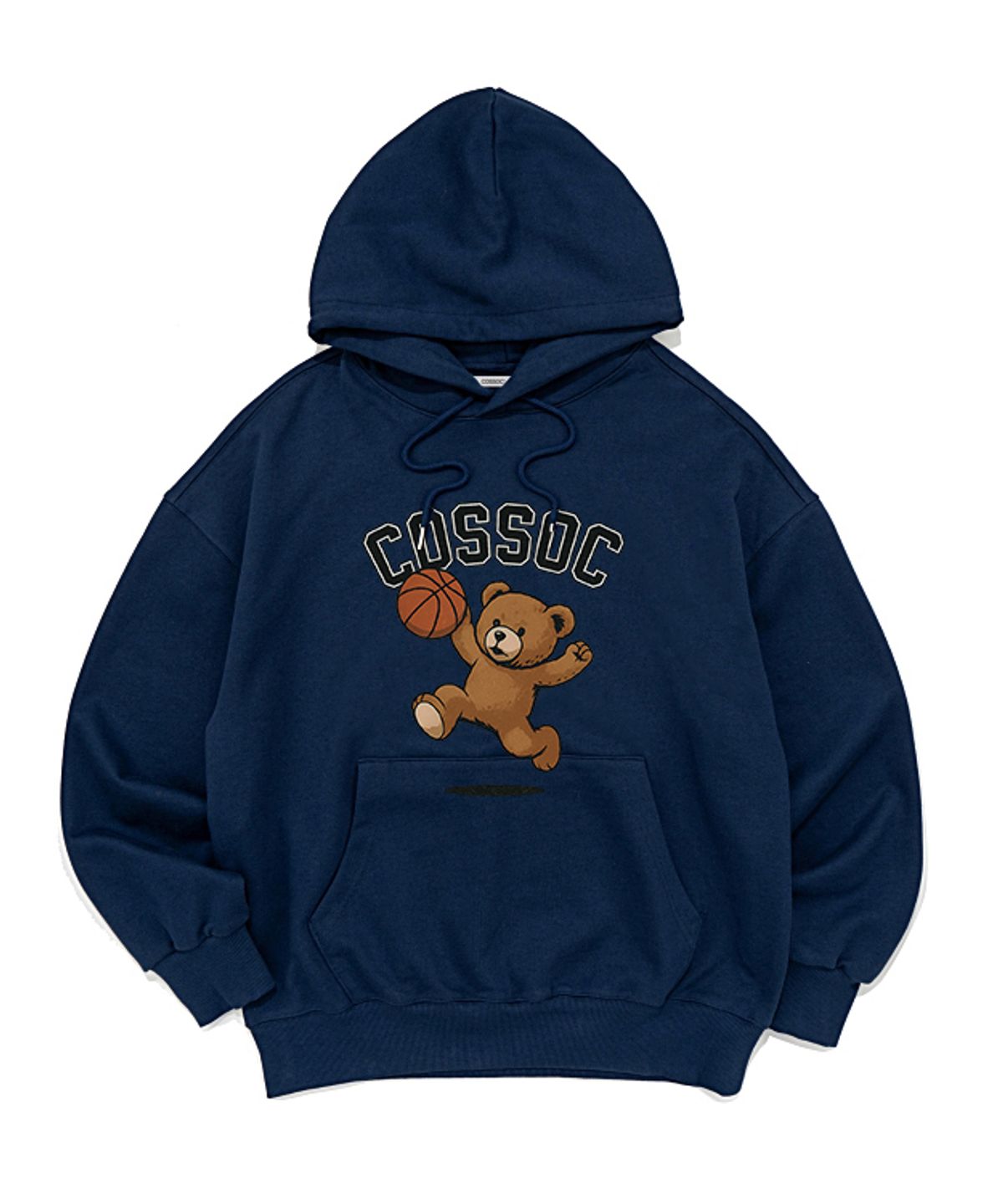 코소(COSO) 베스켓볼 베어 후드 티셔츠(NAVY)