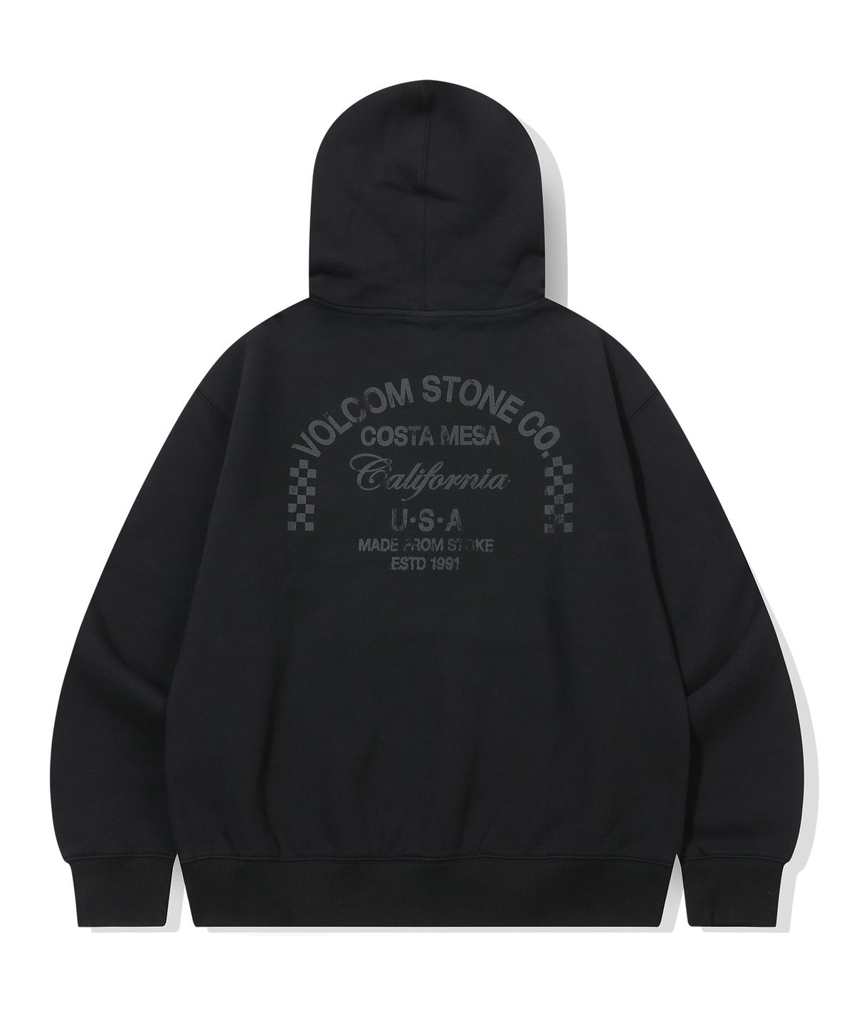 볼컴(VOLCOM) 어드레스 체커 기모 후드(블랙)