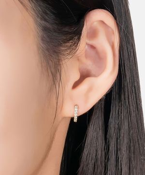 라이트샤인 10mm 5K 골드 원터치 링귀걸이 LOFP3005H