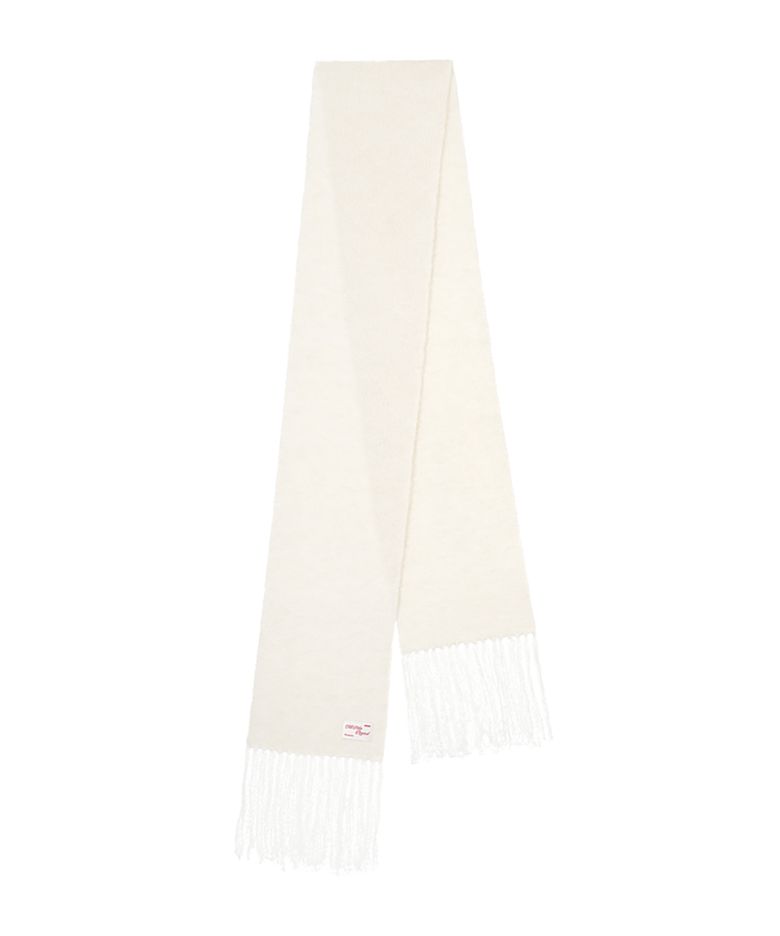 HAIRY BOUCLE MUFFLER - IVORY