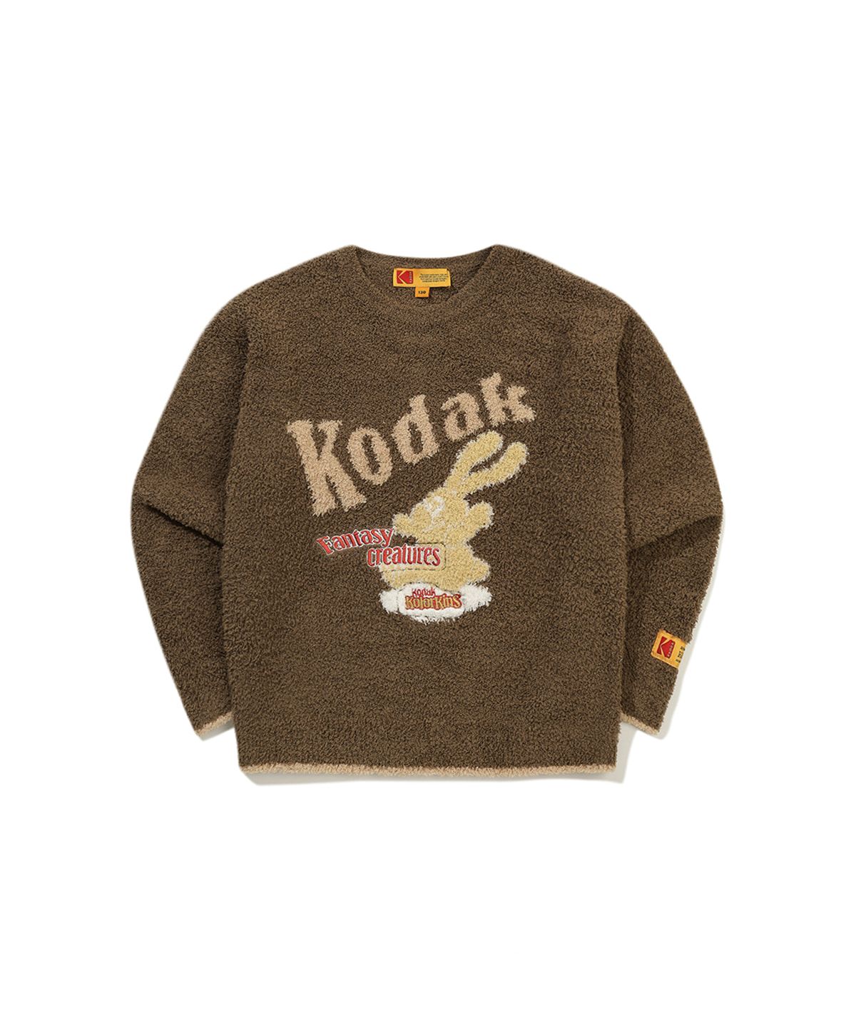 코닥 키즈(KODAK KIDS) 씨네라운지 소프트 자카드 맨투맨 키즈 BROWN