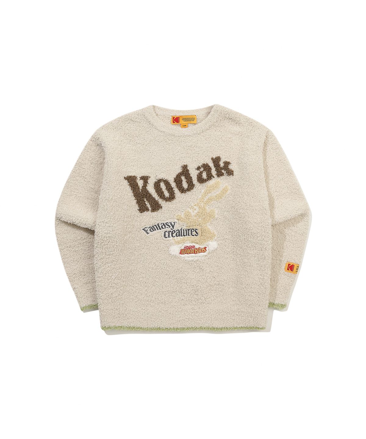 코닥 키즈(KODAK KIDS) 씨네라운지 소프트 자카드 맨투맨 키즈 IVORY
