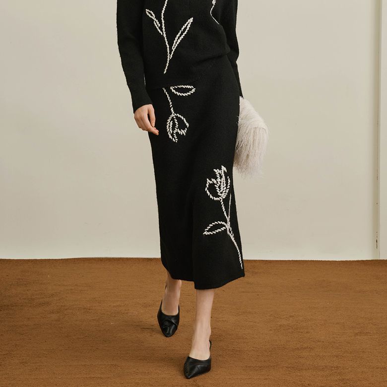 YY_Tulip flower design skirt