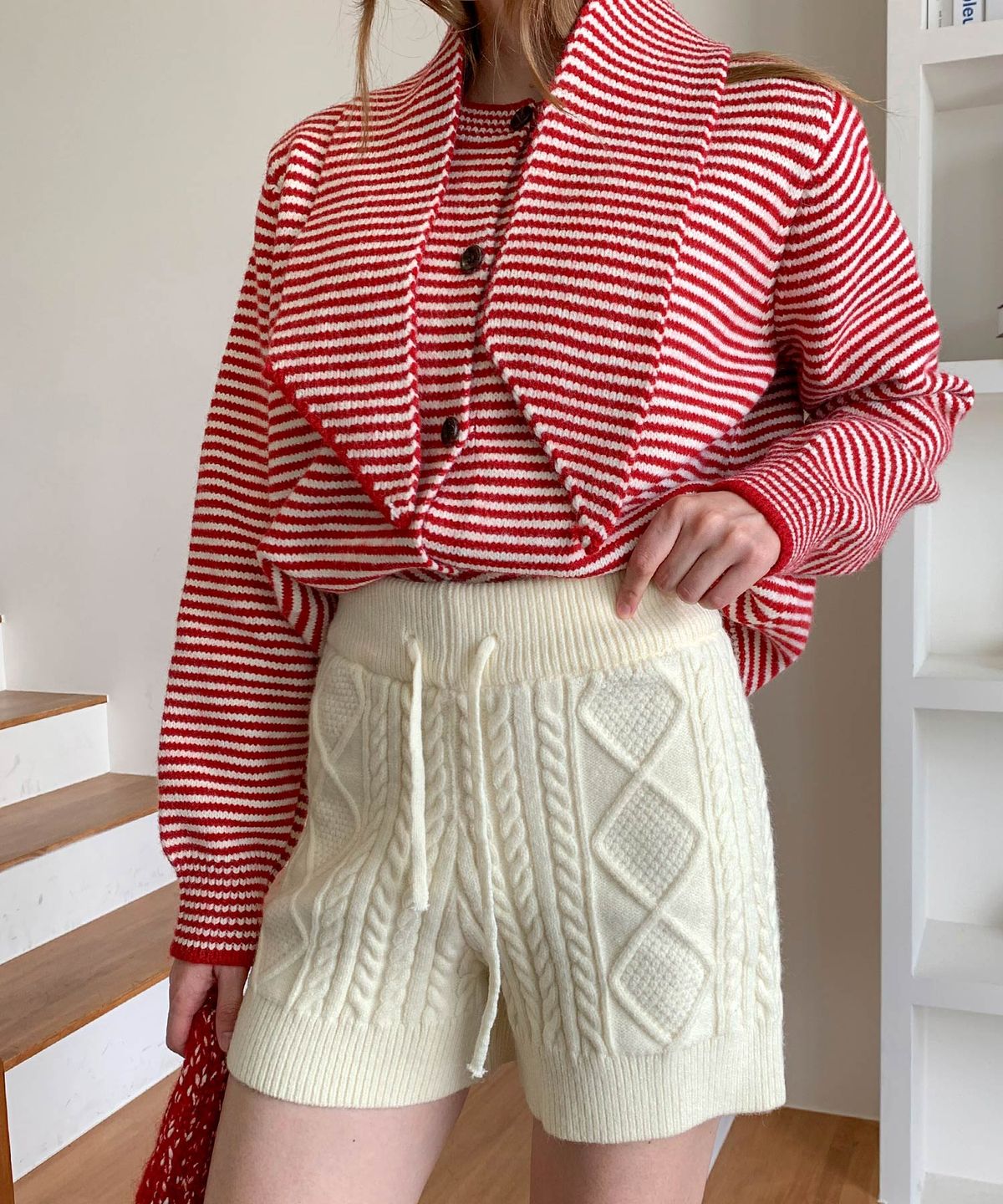 바스카라(VASCARA) Twisted Knitwear Shorts (3colors)