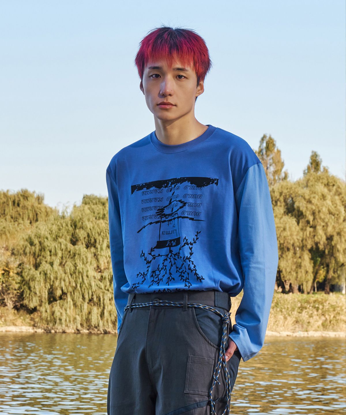 사파리 술라 익스플로어(SAFARI SULA EXPLORE) 카르마 팟 롱 슬리브 인 블루