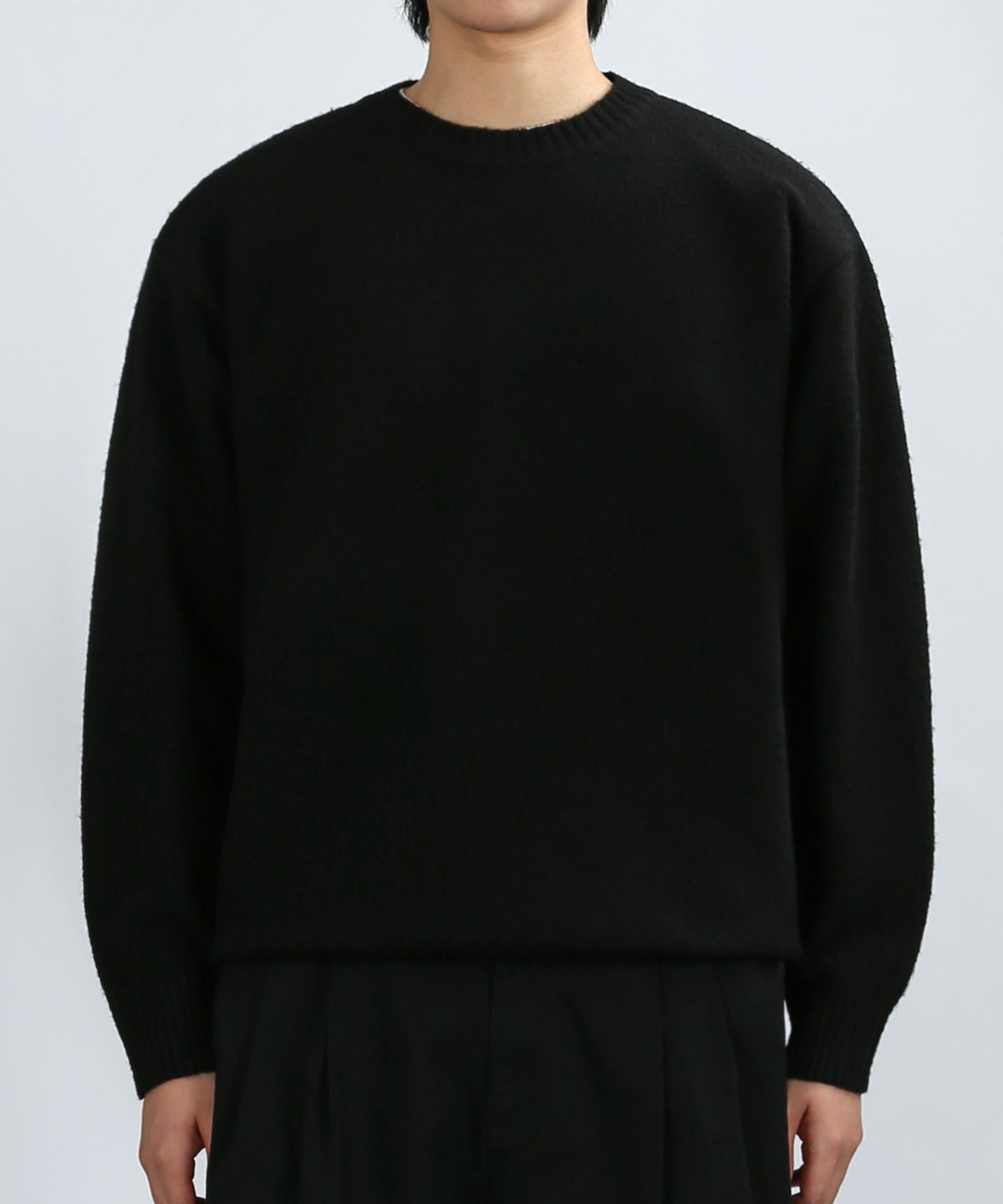 베리베인(VERYVAIN) MAISON WOOL ROUND KNIT (BLACK)