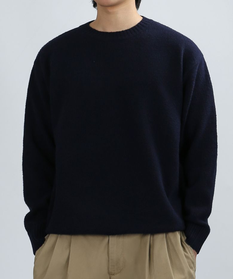 MAISON WOOL ROUND KNIT (NAVY)