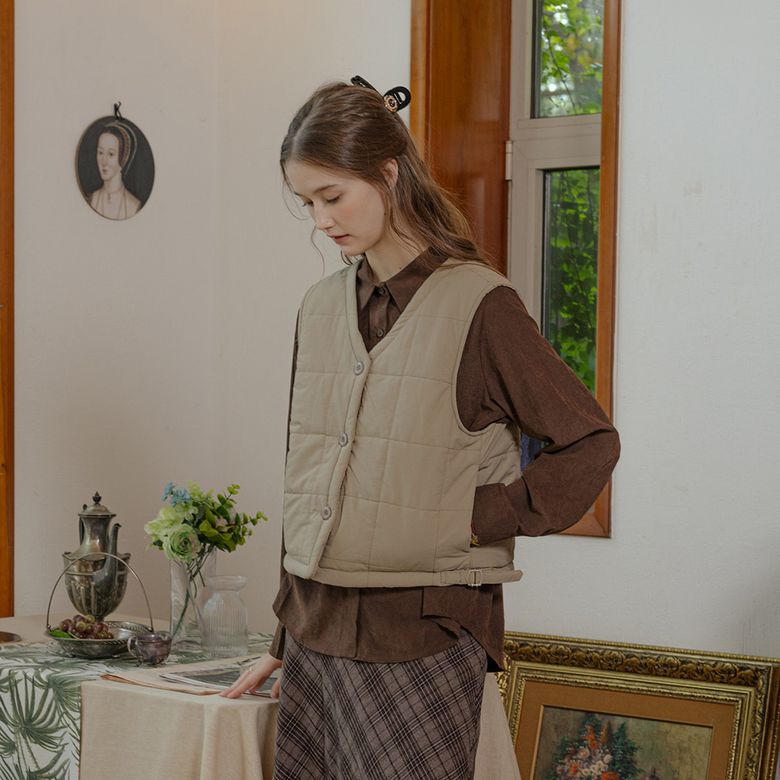 PM_Warm solid color vest_2color