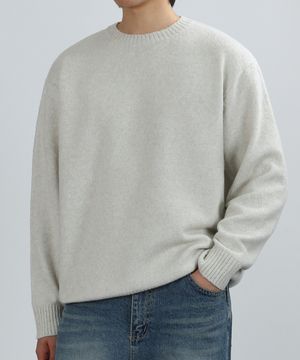 MAISON WOOL ROUND KNIT (CREAM MELANGE)