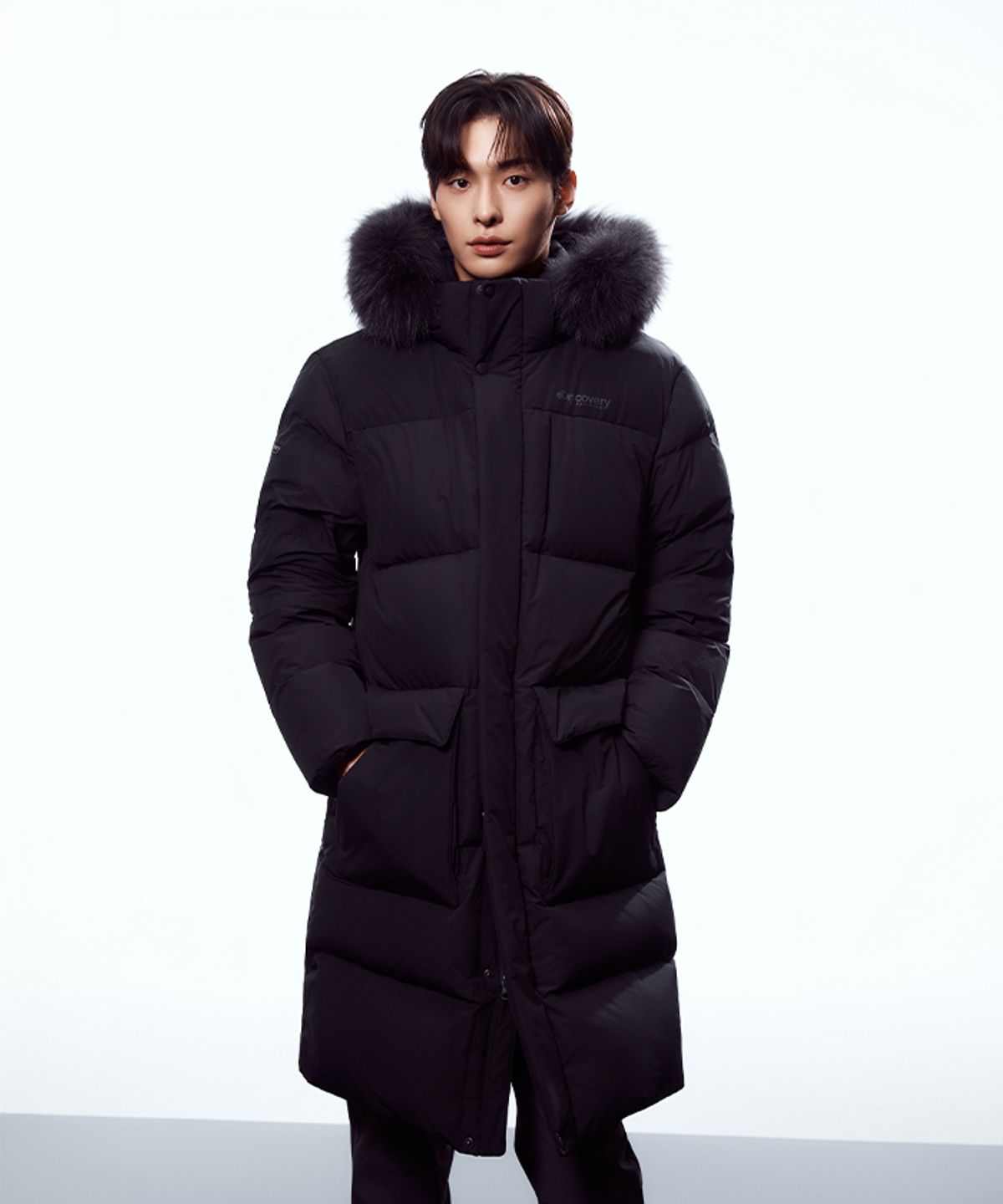 디스커버리 익스페디션(DISCOVERY EXPEDITION) 남성 고쉬 구스다운 롱패딩 (BLACK)