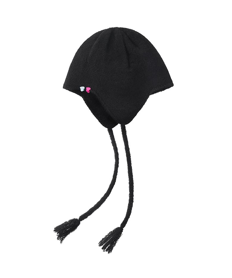 EAR FLAP HAT - BLACK